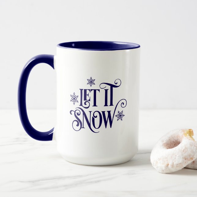 Taza de café Deja que nieve (Con donut)