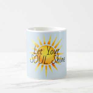 Taza De Café Deja que tu alma brille Inspirador