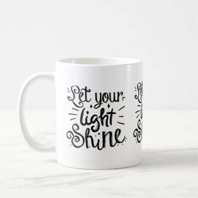 Taza De Café Deja que tu luz brille (Izquierda)
