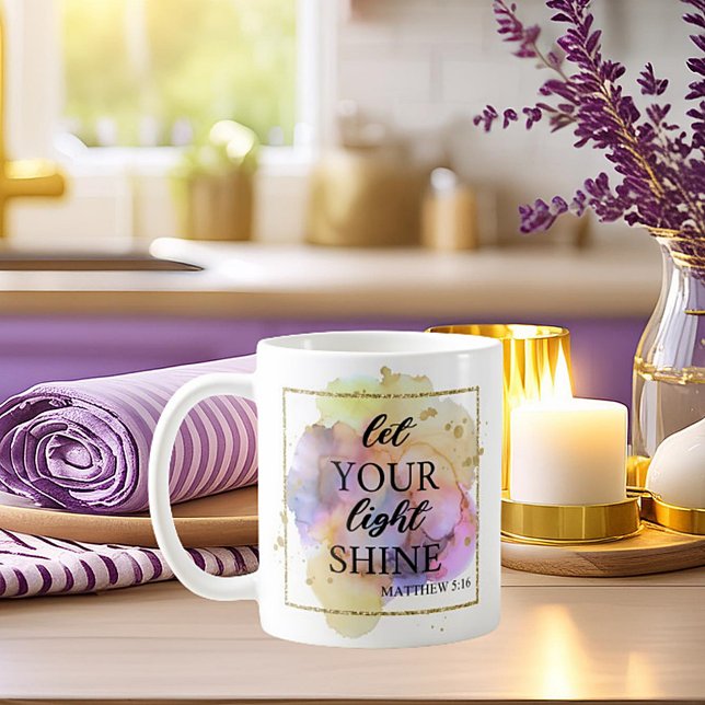 Taza De Café Deja que tu luz brille (Subido por el creador)