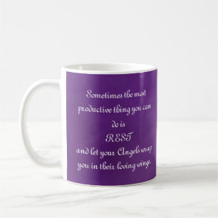 Taza De Café Deja Que Tus Ángeles Te Envuelvan... Cita De Como