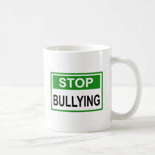 Taza De Café Dejar de bullying Rótulo green