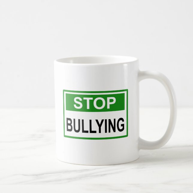 Taza De Café Dejar de bullying Rótulo green (Derecha)