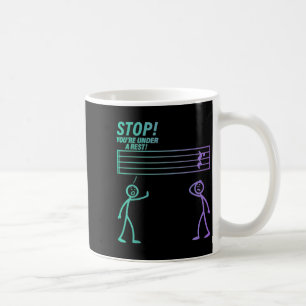 Taza De Café Dejar De Estar Debajo De La Hoja De Chiste Del Pro