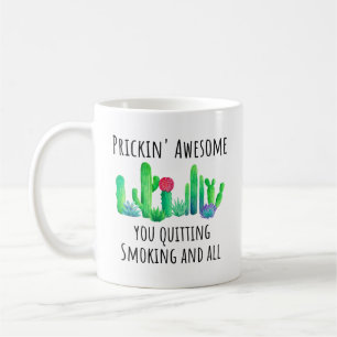 Taza De Café Dejar de fumar felicidades Regalo Mug