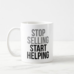 Taza De Café Dejar de vender ayuda inicial