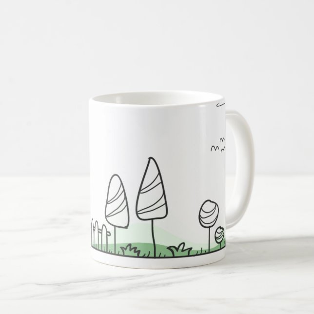 Taza De Café Dejar el regalo personalizado para una mujer (Anverso derecho)