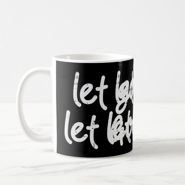 Taza De Café Dejar que Dios Dios, Dios, Dios, Dios, Dios mío, C (Izquierda)