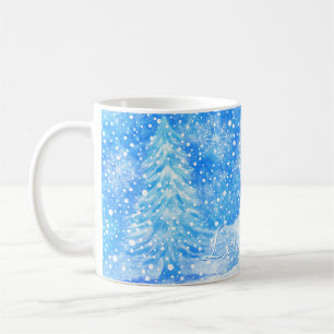 Taza De Café Dejar que la nieve mug
