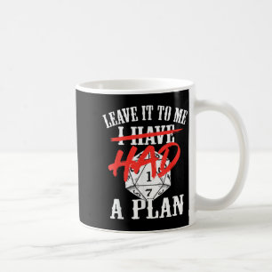 Taza De Café Dejar que tenía un plan divertido cita sarcástica 