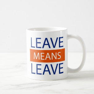 Taza De Café Deje la licencia de los medios, medios Brexit de