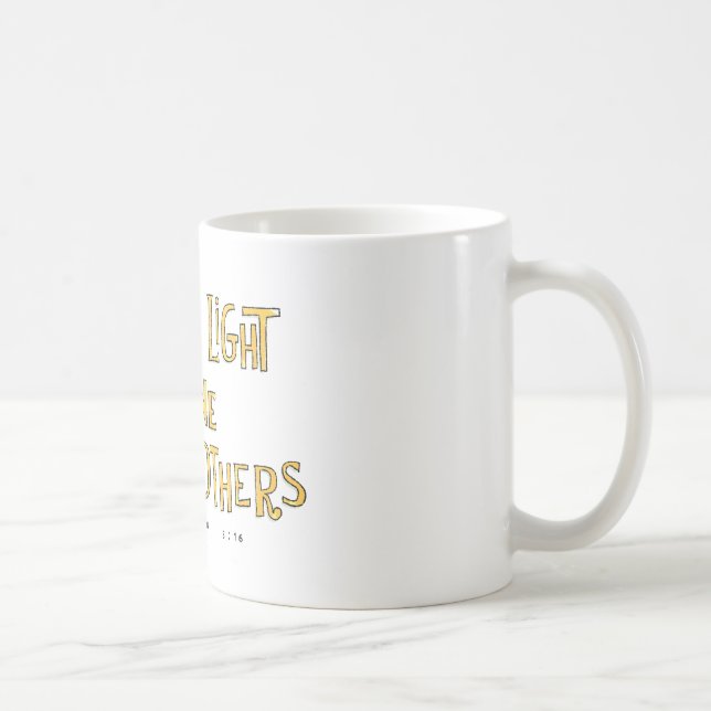 Taza De Café Deje su brillo ligero (Derecha)