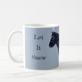 Taza De Café Dejemos que nieve, salvajes Navidades de Mustang