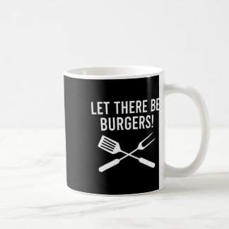 Taza De Café ¡Dejen Que Haya Hamburguesas! Fork Y Spatula Funny