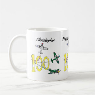 Taza de café del 100 cumpleaños de Mustangs