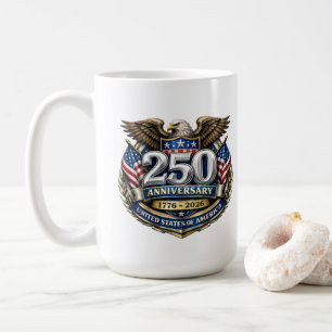 Taza de café del 250 aniversario de EE. UU.