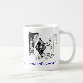 Taza de café del abogado del propietario muerto de