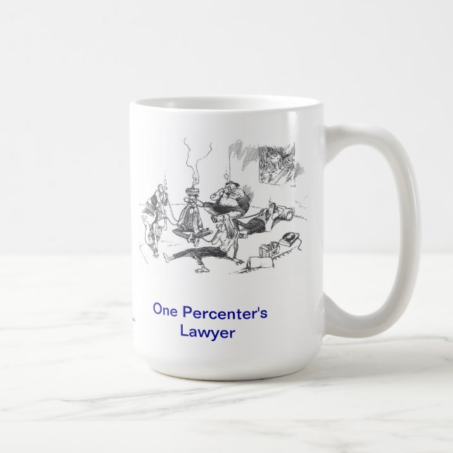 Taza de café del abogado Lawyer™ una de Percenter (Derecha)
