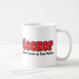 Taza de café del abuelo del mollete del Geezer o