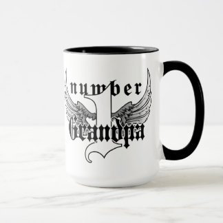 Taza de café del abuelo del número uno