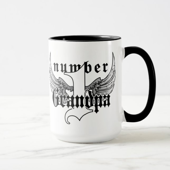 Taza de café del abuelo del número uno (Derecha)