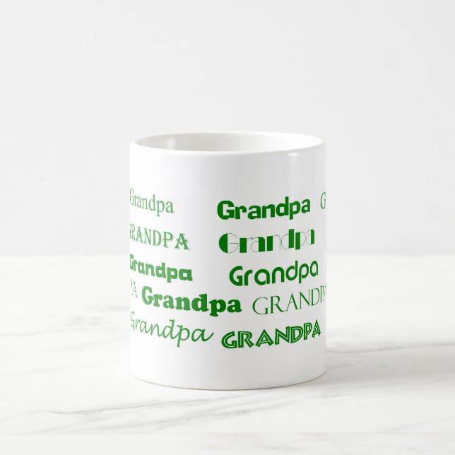 Taza de café del abuelo (verde) (Centro)