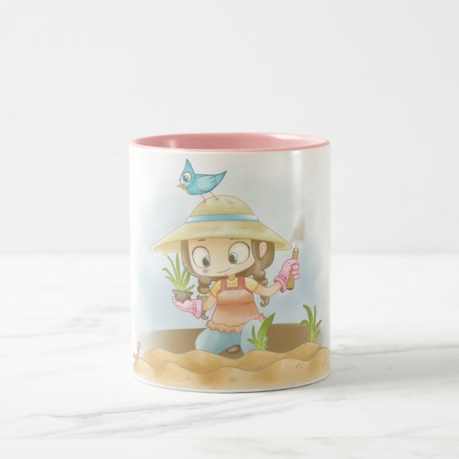 Taza de café del aficionado a la jardinería (Centro)