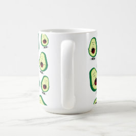 Taza de café del amor del aguacate