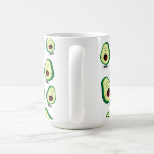 Taza de café del amor del aguacate