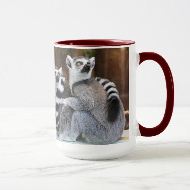 Taza de café del amor del Lemur (Derecha)