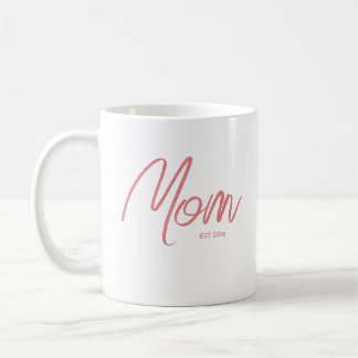 Taza de café del año establecida de mamá elegante