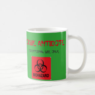 Taza de café del antídoto del zombi