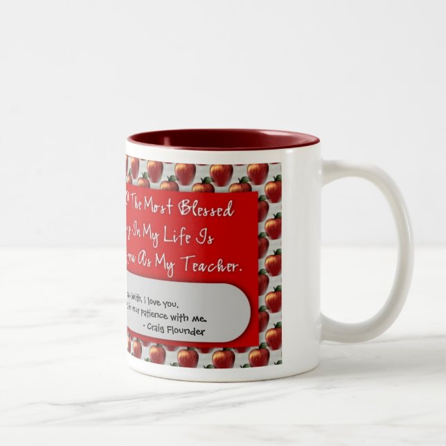 Taza de café del aprecio 15oz del profesor (Derecha)