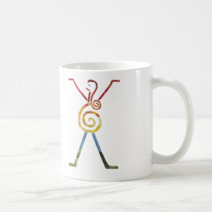 Taza de café del arco iris del universo de la