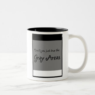 Taza de café del área gris