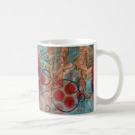 Taza de café del arte abstracto