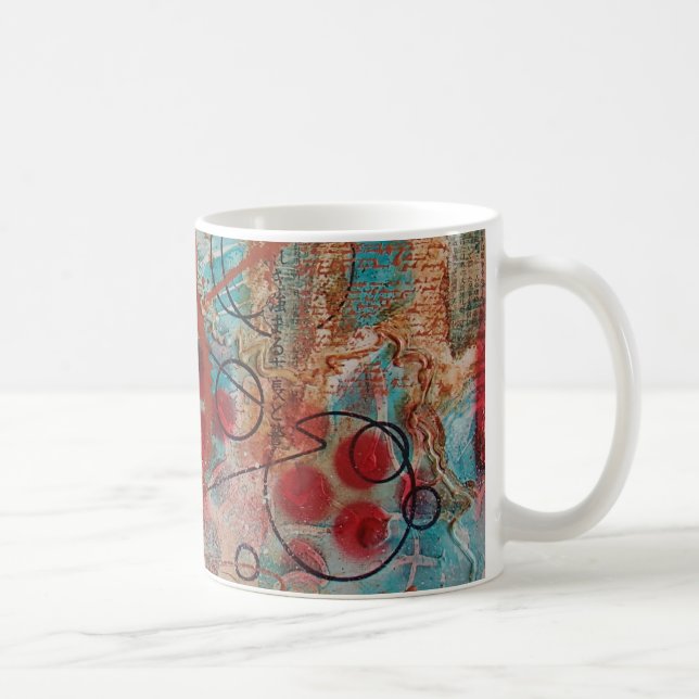 Taza de café del arte abstracto (Derecha)