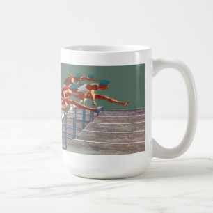 Taza de café del atletismo del vintage