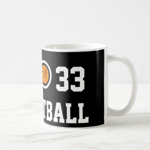 Taza de café del baloncesto del número 33 el  