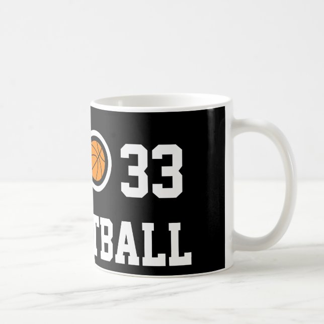 Taza de café del baloncesto del número 33 el | (Derecha)