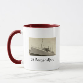 Taza de café del barco noruego SS Bergensfjord