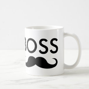 Taza de café del bigote de BOSS