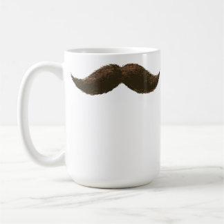 Taza de café del bigote de Brown