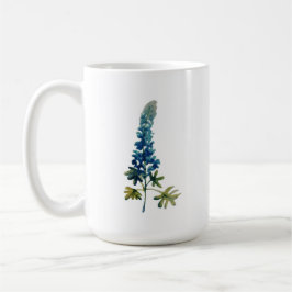 Taza de café del Bluebonnet de la acuarela