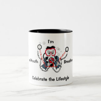 Taza de café del buceador de la foto