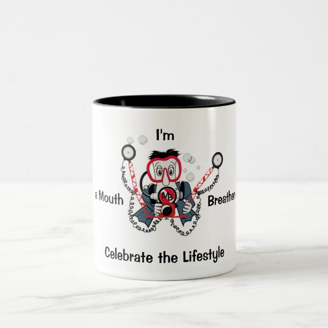 Taza de café del buceador de la foto (Centro)
