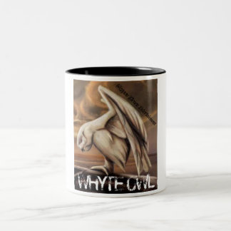 Taza de café del búho de Whyte del guerrero