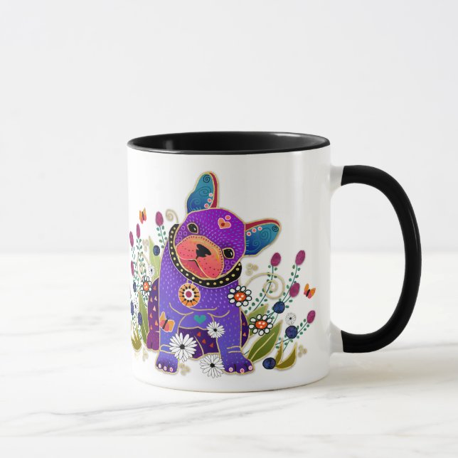 Taza de café del bulldog francés de BINDI (Derecha)