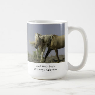 Taza de café del caballo salvaje - corona del