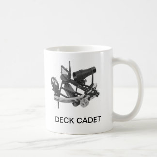 Taza de café del cadete de la cubierta